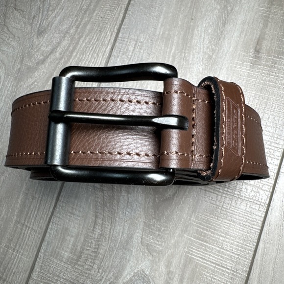 Dickies Genuine Leather Belt Brown With Black Bronze Hardware Mens fits 46"-48" - Picture 2 of 16